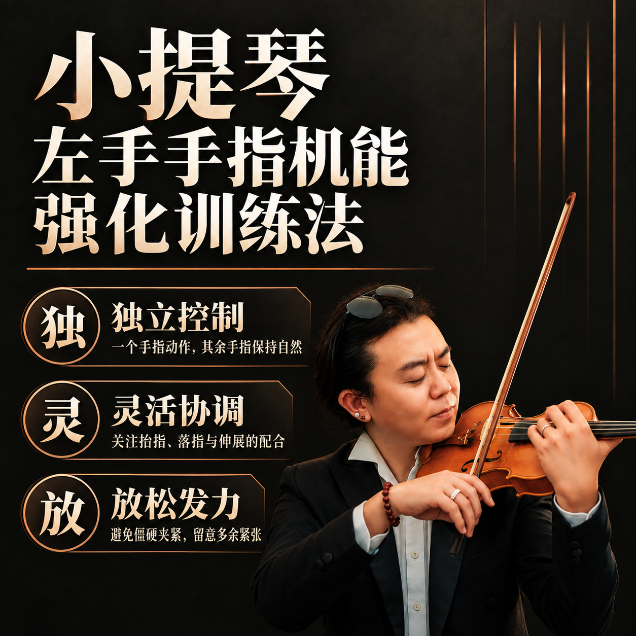 左手手指机能强化训练法 · 演奏讲解 / 技术重点