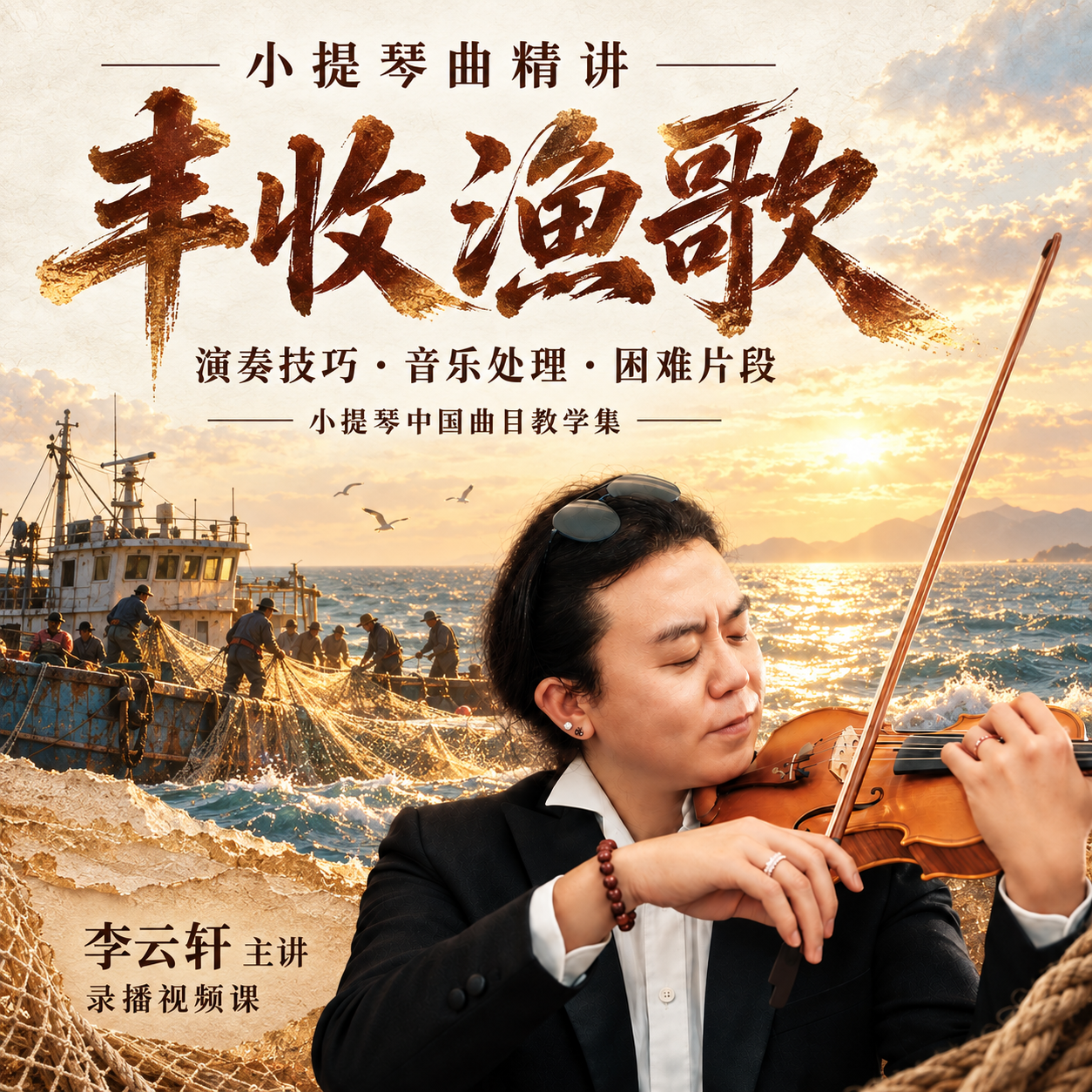 丰收渔歌 · 课程海报